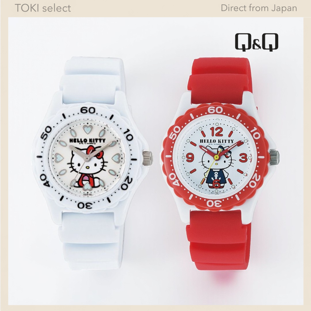 CITIZEN Q&Q Hello Kitty Watch Women Analog Waterproof Strap VQ75 VW23 Japan Model