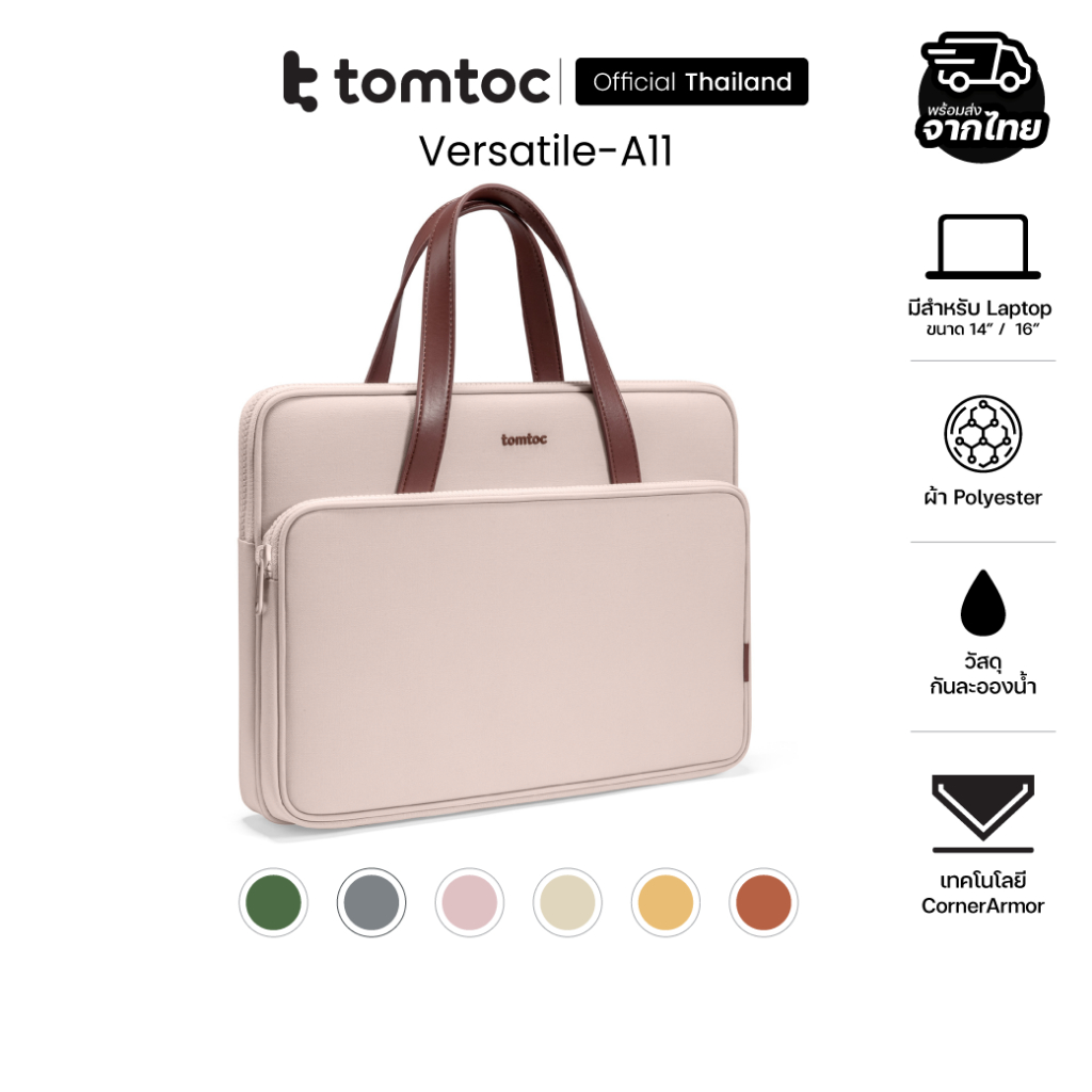 Tomtoc Versatile-A11 กระเป๋าโน๊ตบุ๊ค Laptop MacBook ขนาด 14 16 นิ้ว