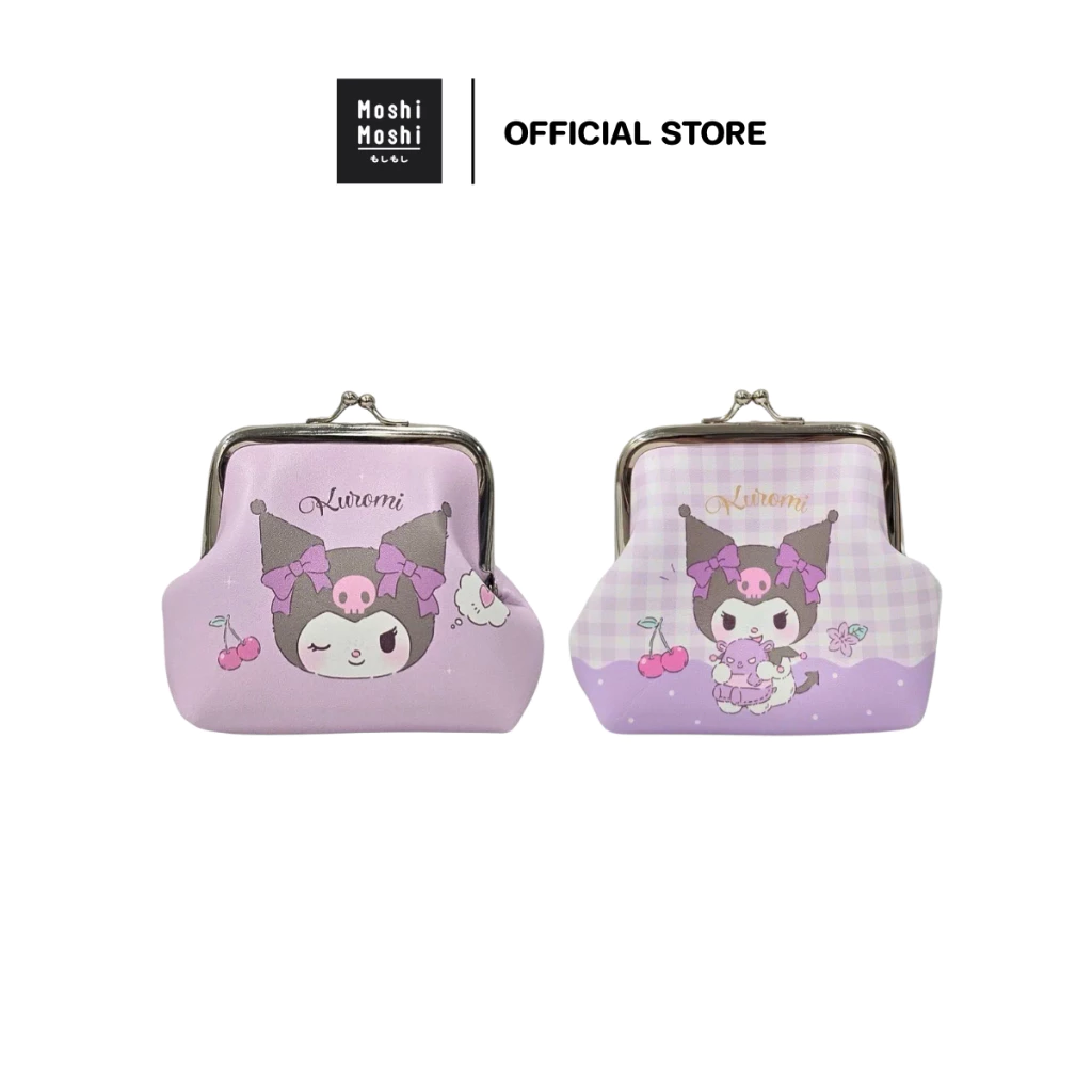 Moshi Moshi กระเป๋าเศษสตางค์ กระเป๋าปิ๊กแป๊ก ลาย Kuromi ลิขสิทธิ์แท้จากค่าย Sanrio รุ่น 6100007581-7582