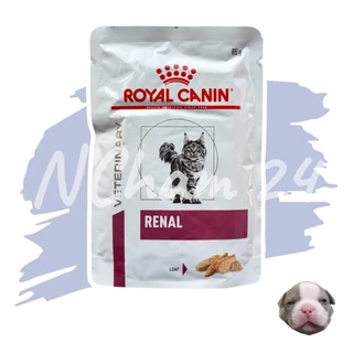 Royal canin Renal Loaf pouch cat 85g บรรจุ 12 ซอง. อาหารรักษาโรคไตแมวชนิดเปียกขนาดบรรจุซองละ 85 กรัม