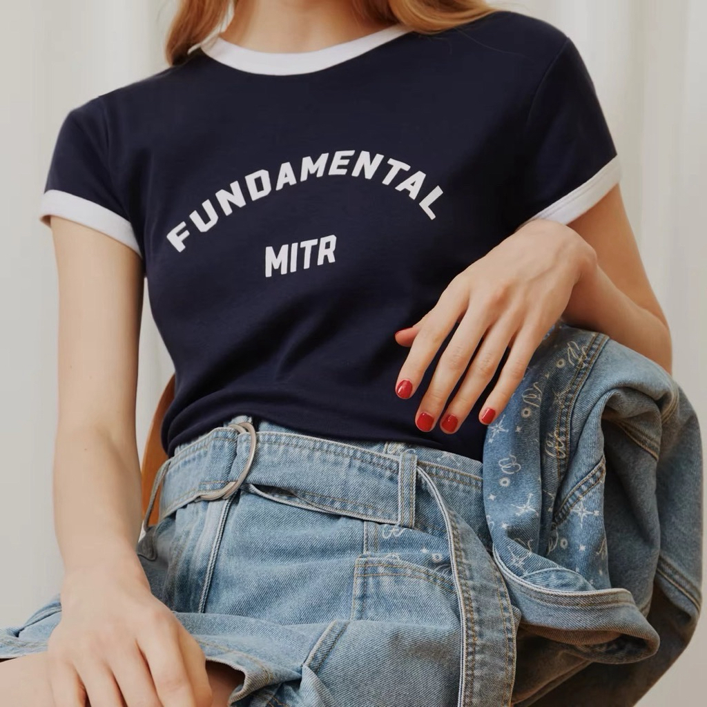 ส่งต่อ Mitr Ringer T-Shirt  Size L 🐳💙