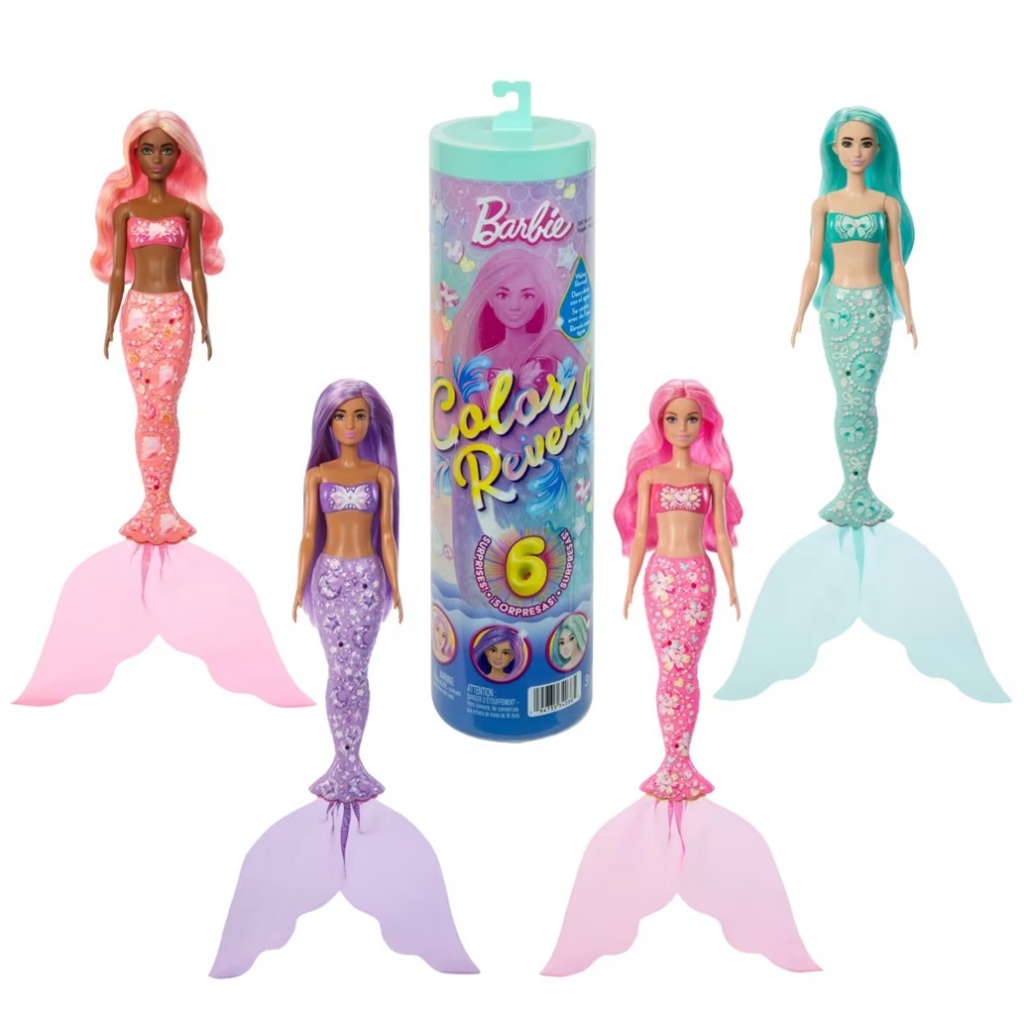 Barbie Color Reveal Mermaid Series บาร์บี้ คัลเลอร์รีวีล ซีรีส์ นางเงือก JFV58 (956B) CH