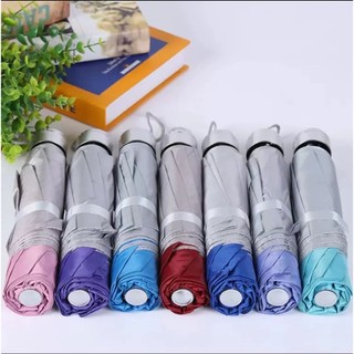 ร่ม ร่มอัตโนมัติสีพื้นAuto กันฝนกันแดดกันUV พกพาสะดวก น้ำหนักเบา Umbrella ระบบเปิด-ปิดออโต้ （คละสี ）