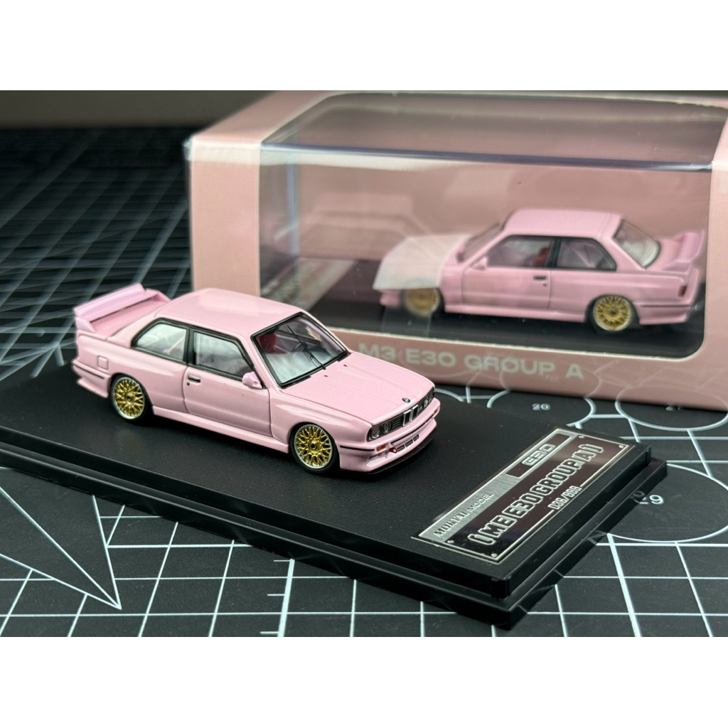 🔹BMW M3 E30 Group A Pink Scale 1:64 ยี่ห้อ Mortal Model