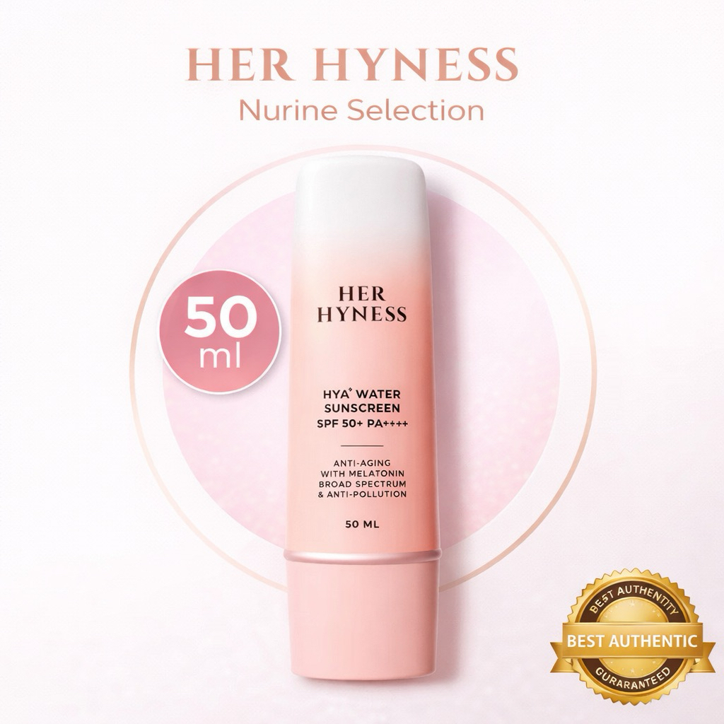 [30ml./50ml.] Her Hyness HYA+ Water กันแดดเนื้อน้ำสูตรคลีนที่เบาที่สุด! อัปเกรดการปกป้องยาวนานกว่าเดิม 10 เท่า*