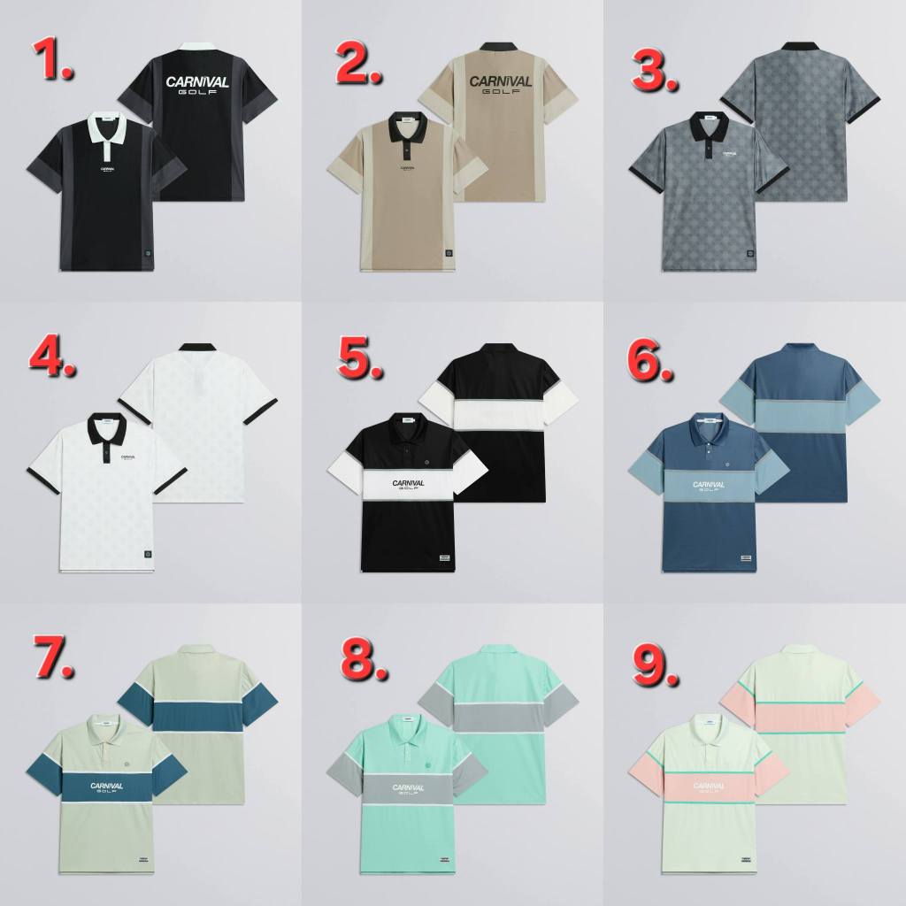 [ ของแท้ ] เสื้อโปโล Carnival Golf Spring Summer 2026  “Exploring Beyond” Collection POLO ของใหม่ พร้อมส่ง