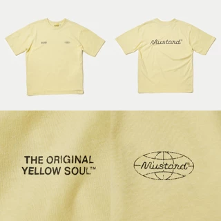 Mustard® Cracked Logo Tee | เสื้อยืดโลโก้ ผ้านุ่มพิเศษ (มีให้เลือก 5 สี)
