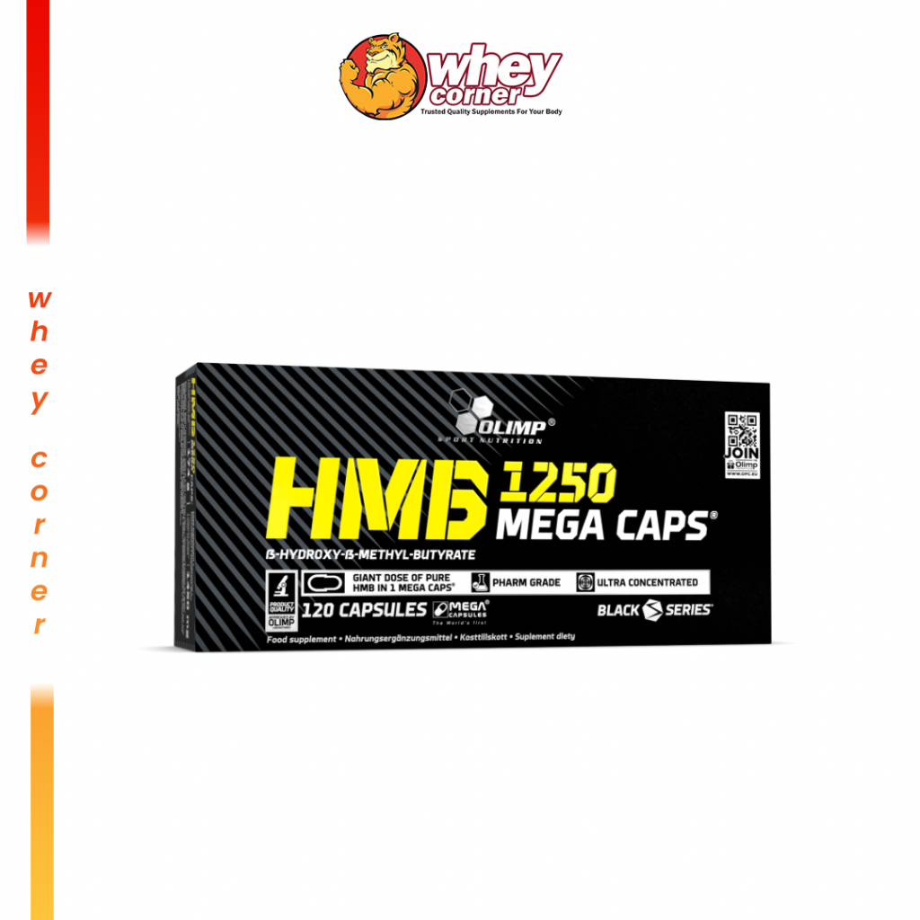 Olimp HMB 1250 Mega Caps 120 Caps สนับสนุนการฟื้นตัวของกล้ามเนื้อ