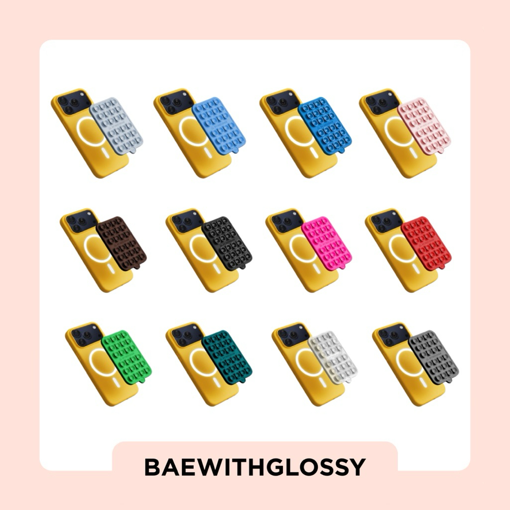 BAEWITHGLOSSY | Octobuddy — Silicone Suction Phone Case (พร้อมส่ง)