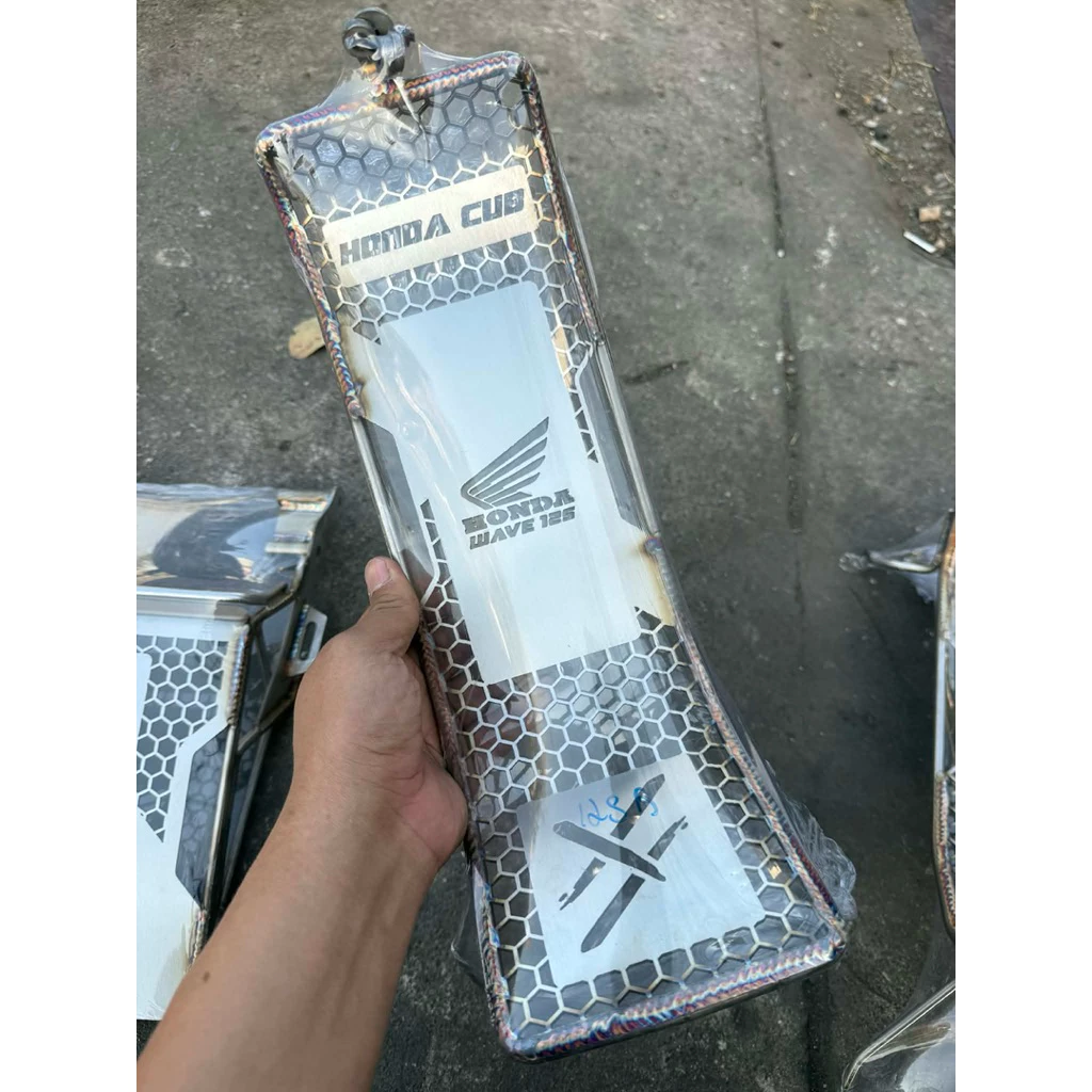 แร็คท้าย สแตนเลส wave125s r i บังลม ทัวร์ริ่ง กันลาย แข็งแรง ติดตั้งง่าย อะไหล่แต่ง พร้อมส่ง thumbnail 3