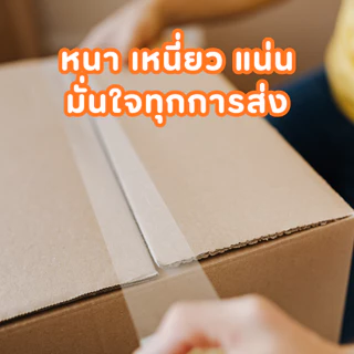 (6ม้วน) เทปกาว OPP 40 Micron ยาว 100 หลา กว้าง 2 นิ้ว เทปปิดกล่องยกแพ็ค