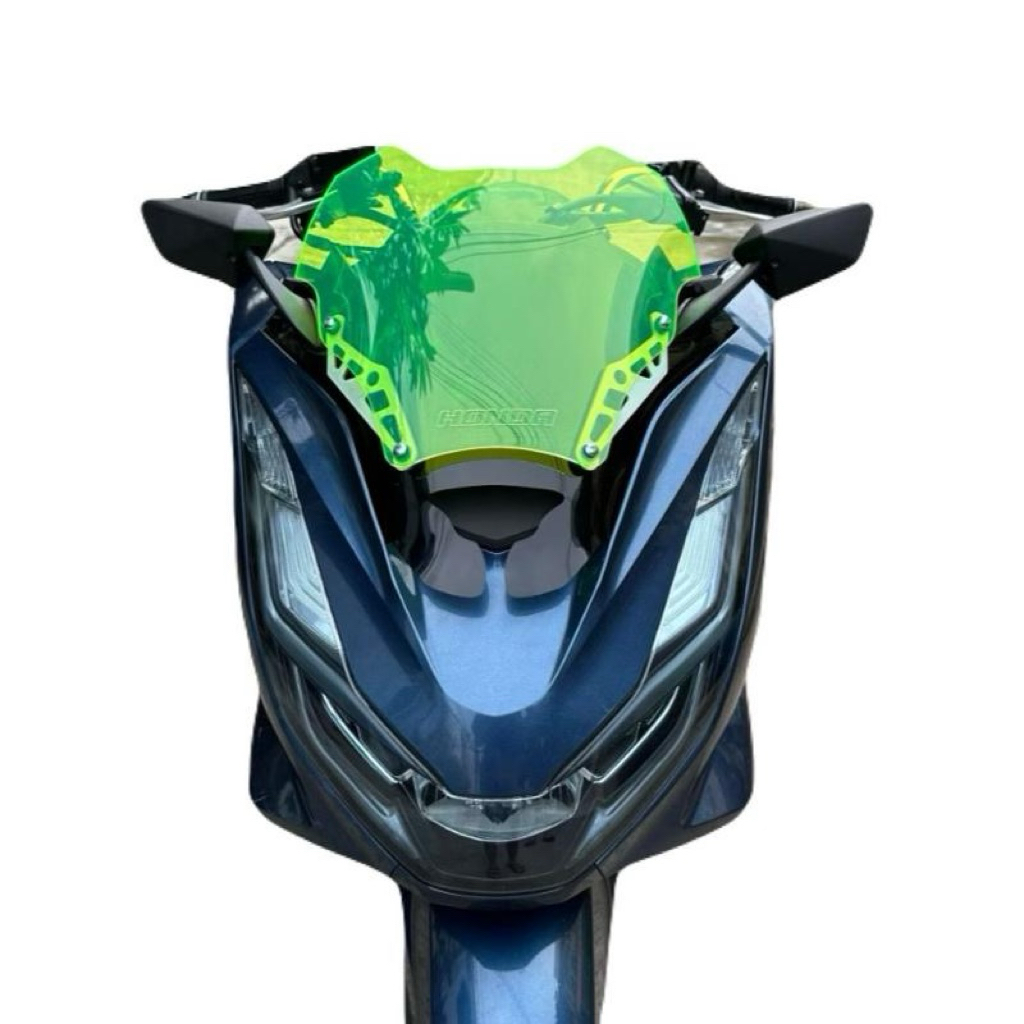 ชิวหน้าPCX160cc ปี2021ทรงซิ่ง ชิวสองขั้น เจาะชิวให้แล้ว ชิวแต่ง ของแต่pcx ชิวหน้าPCX Honda pcx160