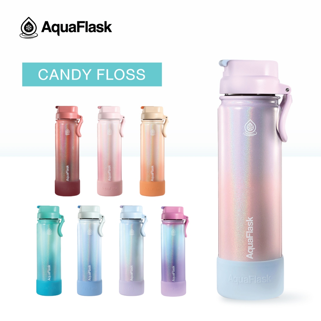 AquaFlask Candy Floss Collection กระบอกน้ำเก็บความเย็นพร้อมหลอดในตัว (22oz/40oz)