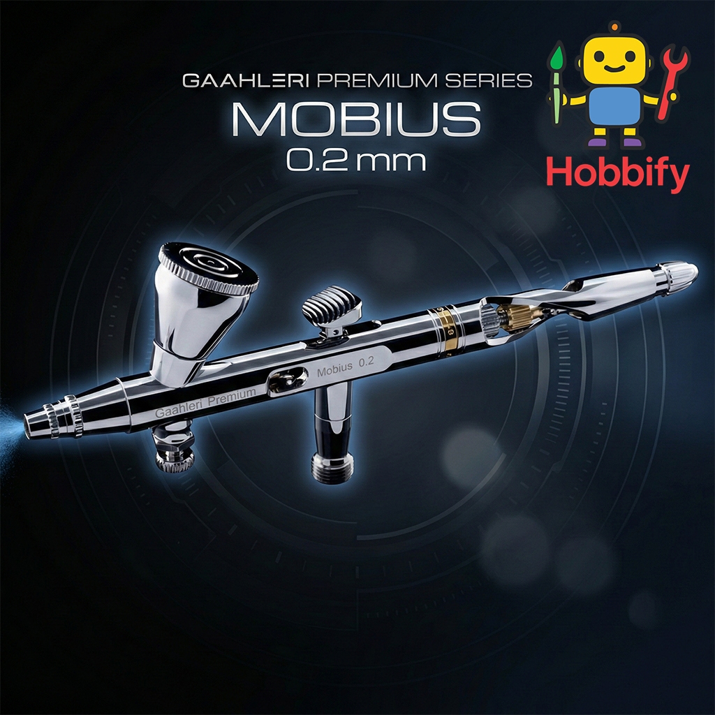 แอร์บรัชระดับพรีเมียม Gaahleri Premium Series GHPM-Mobius 0.2mm ✨💎 (Gaahleri Premium Series GHPM-Mobius 0.2mm Airbrush)