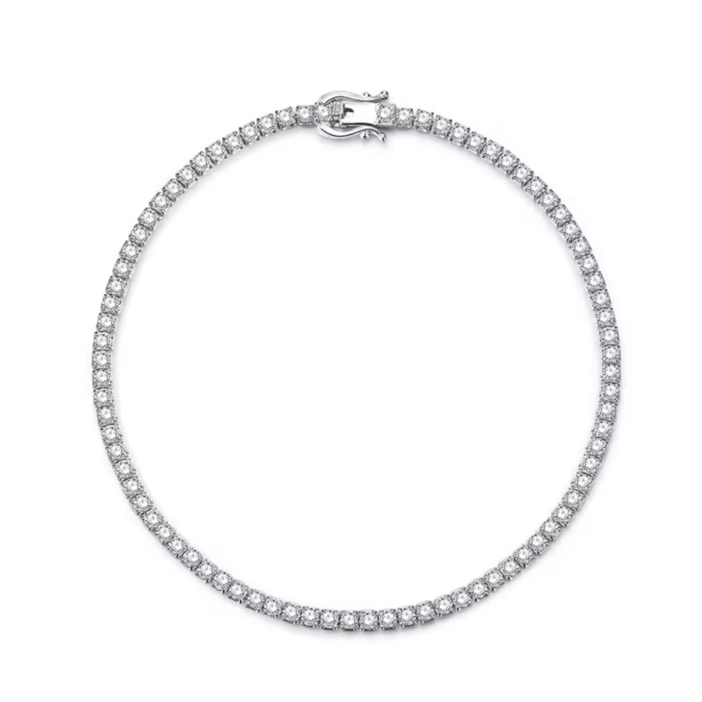 925 Sterling Silver Tennis Bracelet Women Luxury Colored Zircon Tennis Chain Bracelet Fine 925 Silve