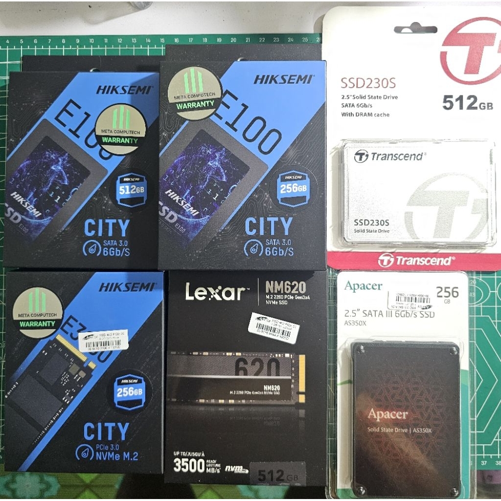 SSD SATA/M.2 NVME 256GB - 512GB คละรุ่น
