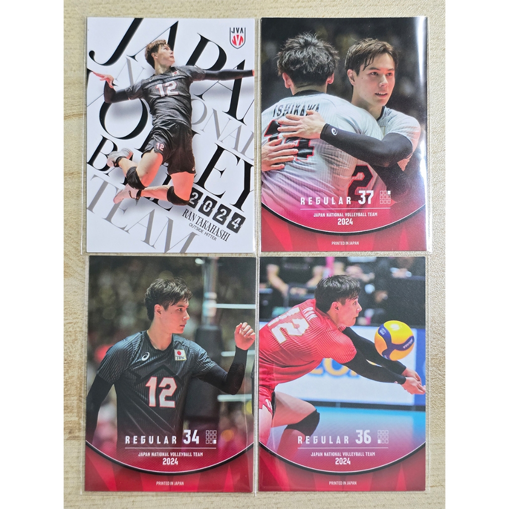 Ran Takahashi 2024 Japan National Team Card Set ⭐ 4 ใบ สภาพสะสม พร้อม Toploader
