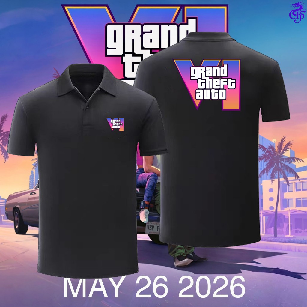 พร้อมส่ง GTA6 POLO เสื้อผ้าผู้ชาย – สบายและนุ่มสบายสำหรับวันสบายๆ S-3XL