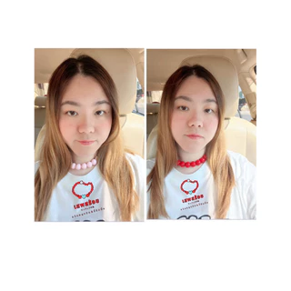 สร้อยลูกปัดกลม 16 มิล โทนแคนดี้ ซัมเมอร์ ❤️🩵งานแฮนเมด🎨🖌️ By.เสพสร้อย❤️