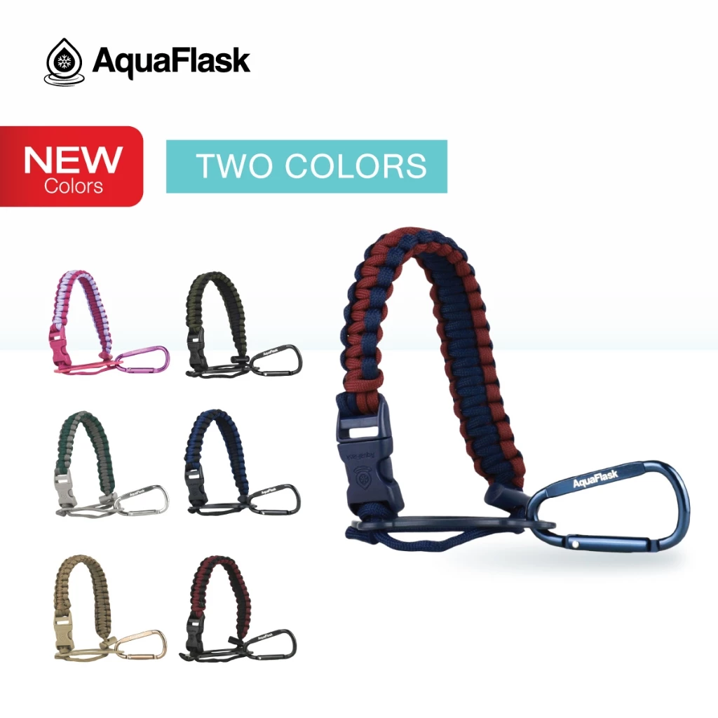 AquaFlask Paracord Handle Two Color - สายคล้องสำหรับประเภทขวด (ขนาด 14/18/22/32/40oz)