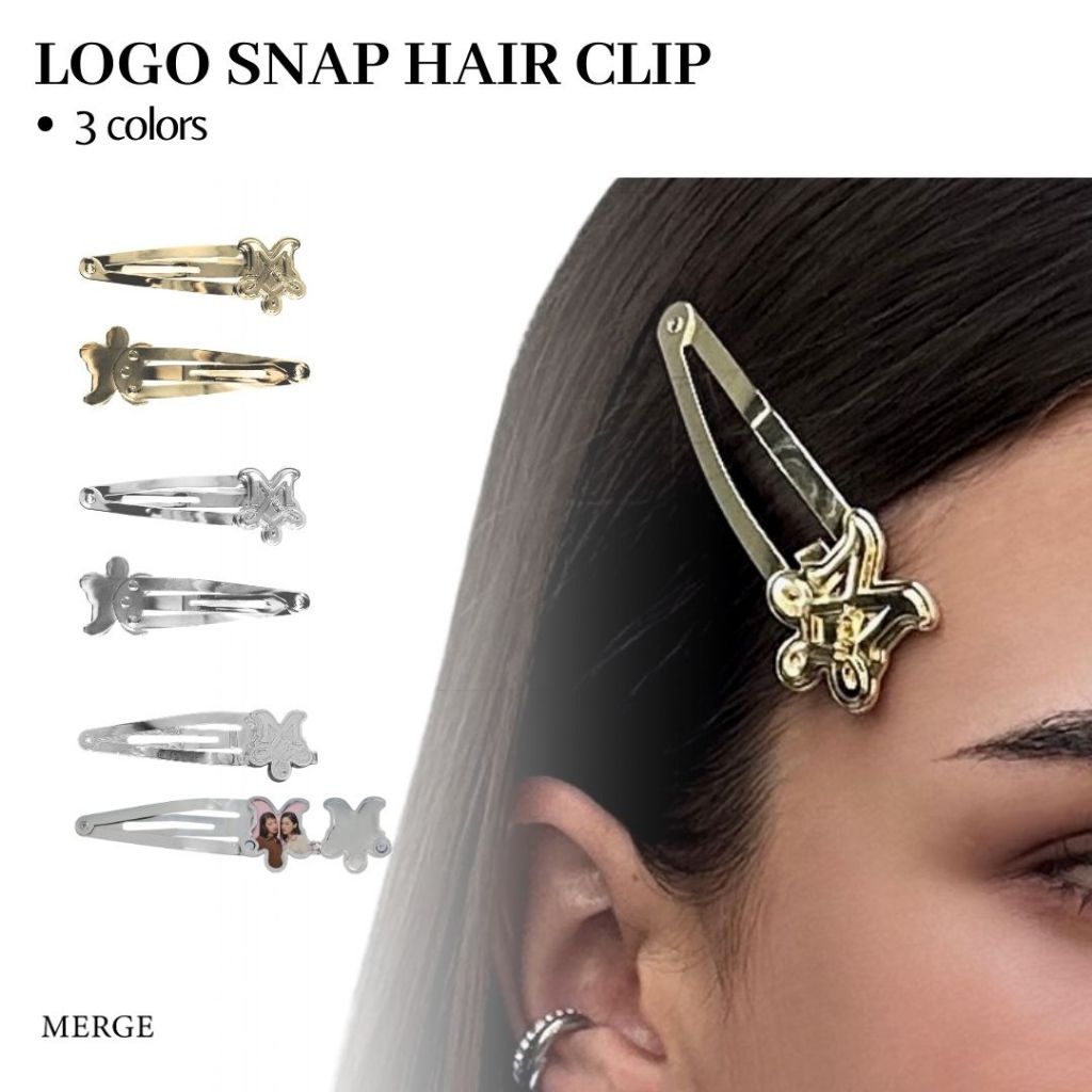 Merge Official - Logo Snap Hair Clips (พร้อมส่ง)