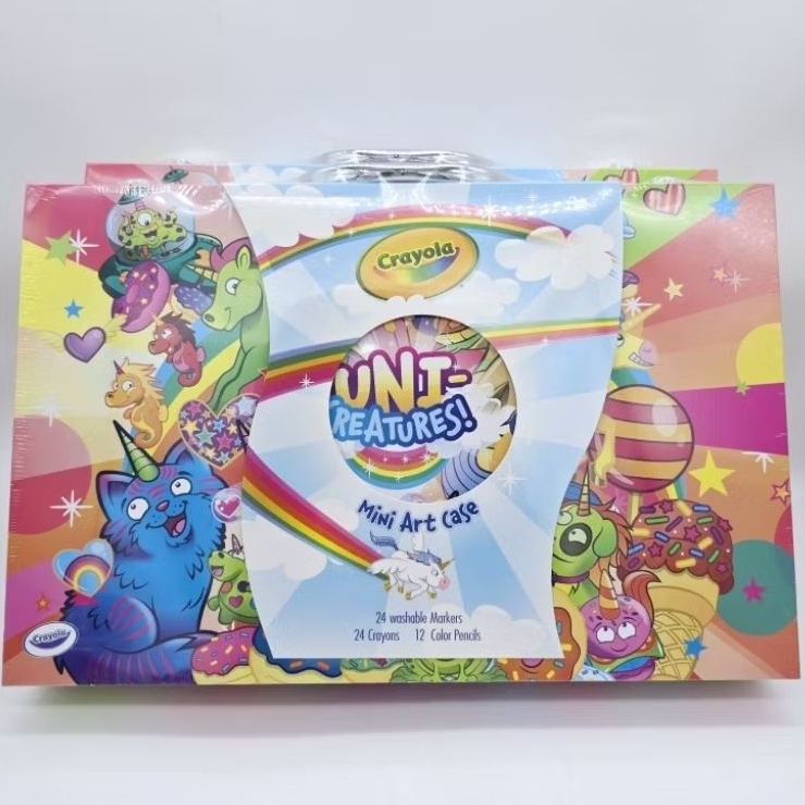 สีเมจิกล้างออกได้ ชุดสีจาก crayola mini art set พร้อมกล่อไม้สวยงาม