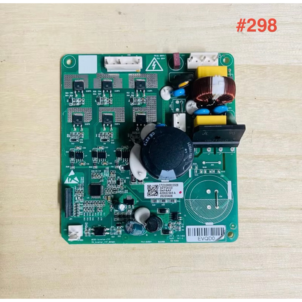 บอร์ดตู้เย็น แผงวงจรตู้เย็น TOSHIBA Part. DZ75X1D OxF4AF EVQU0 17131000016596 (แท้) อะไหล่ตู้เย็น