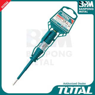 TOTAL ไขควงทดลองไฟ เทสแลมป์ เช็คแลมป์ 140 และ 190 mm. 100-500 VAC รุ่น THT291408, THT291908
