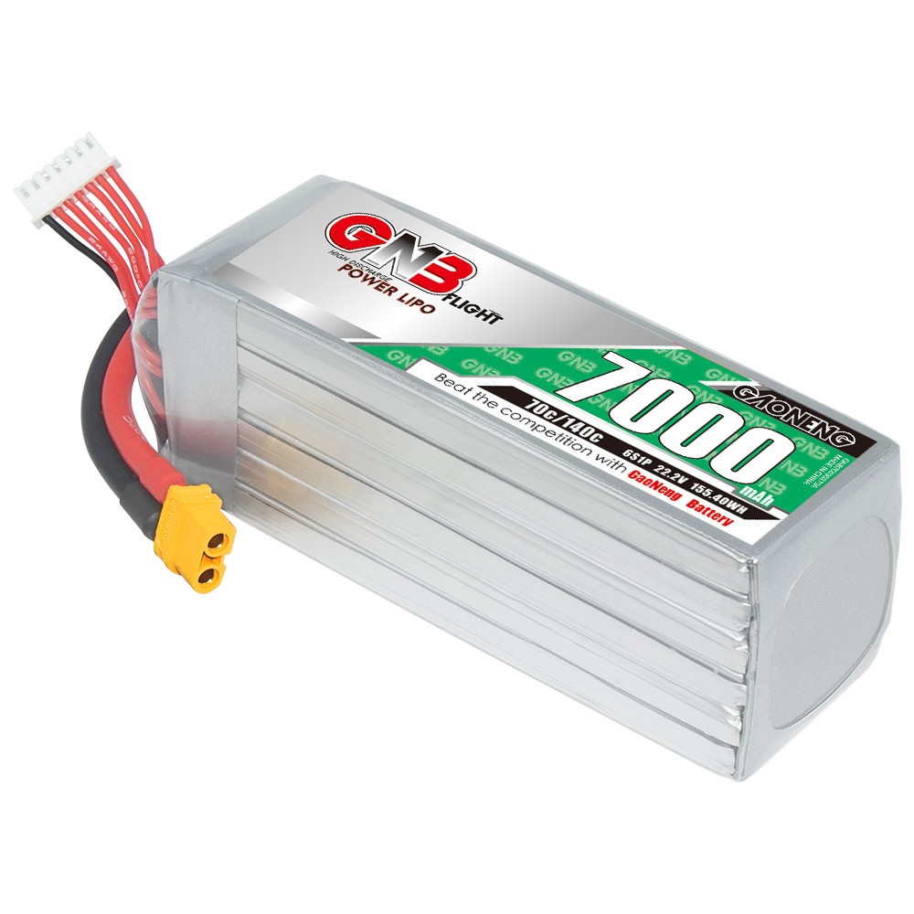 GNB GAONENG 6S 7000mah 22.2V 70C 140C XT90 RC LiPo battery for RC Boat Cars Drone Racing Truck