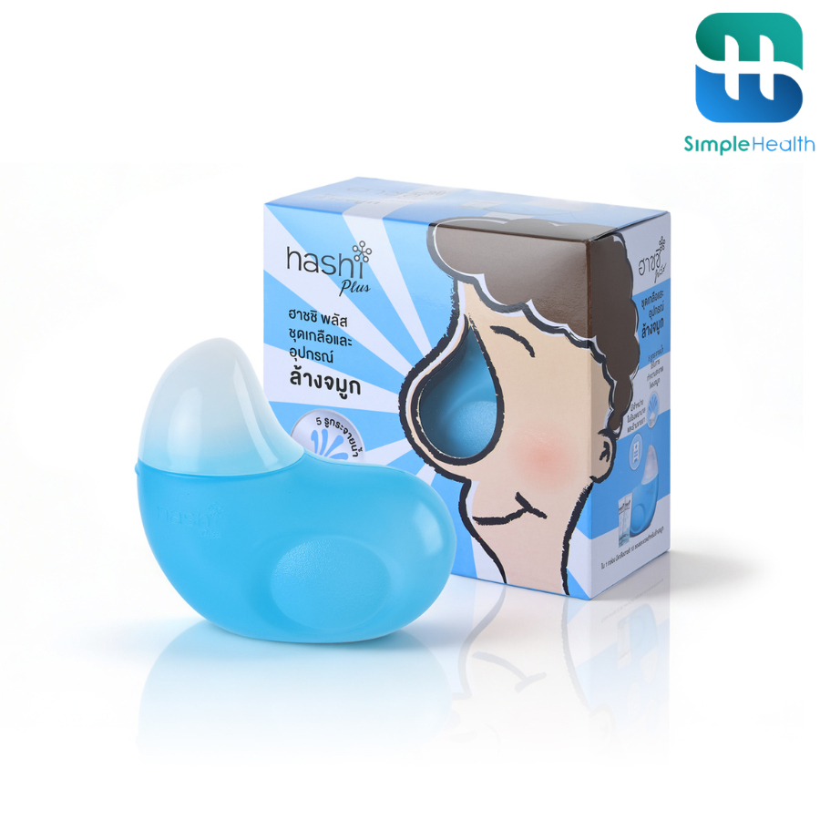 Simple health ชุดเกลือล้างจมูก อุปกรณ์ล้างจมูก nasal lrrigation kit ทำความสะอาดโพรงจมูก