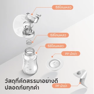 Dr.Isla ที่ปั๊มน้ำนมด้วยมือ เครื่องปั๊มนมแบบ พร้อมขวดนม เครื่องปั๊มนมคอเฉียง ไม่มีกลิ่นไม่มีการเปลี่ยนสี ชุดปั้มนม MB6
