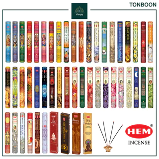 ธูปหอม HEM จากอินเดีย เกรดพรีเมี่ยม รวมกลิ่นไม้มงคล ดีที่สุดจากอินเดีย (แพ็ค) Incense Sticks Home Frangrance Aroma Yoga