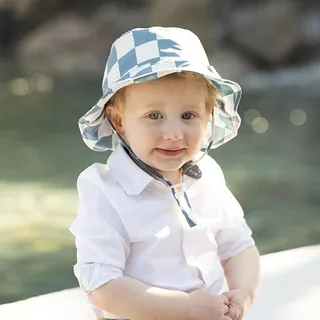 Tiny Twinkle หมวกกันแดดสำหรับเด็ก (Flap Hat) ไซส์ S–L ปรับขนาดได้ ป้องกันรังสี UV UPF 50+ น้ำหนักเบาแห้งเร็ว หมวกเด็ก