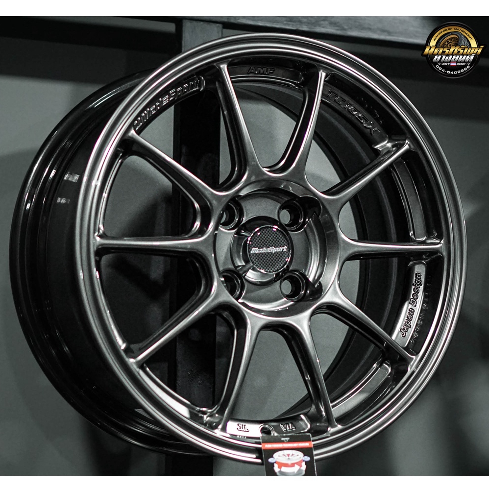 ล้อเบา TC105X 15x7 et35 งาน AOW สีไฮเปอร์แบล็ค 4รู100 1 ชุด