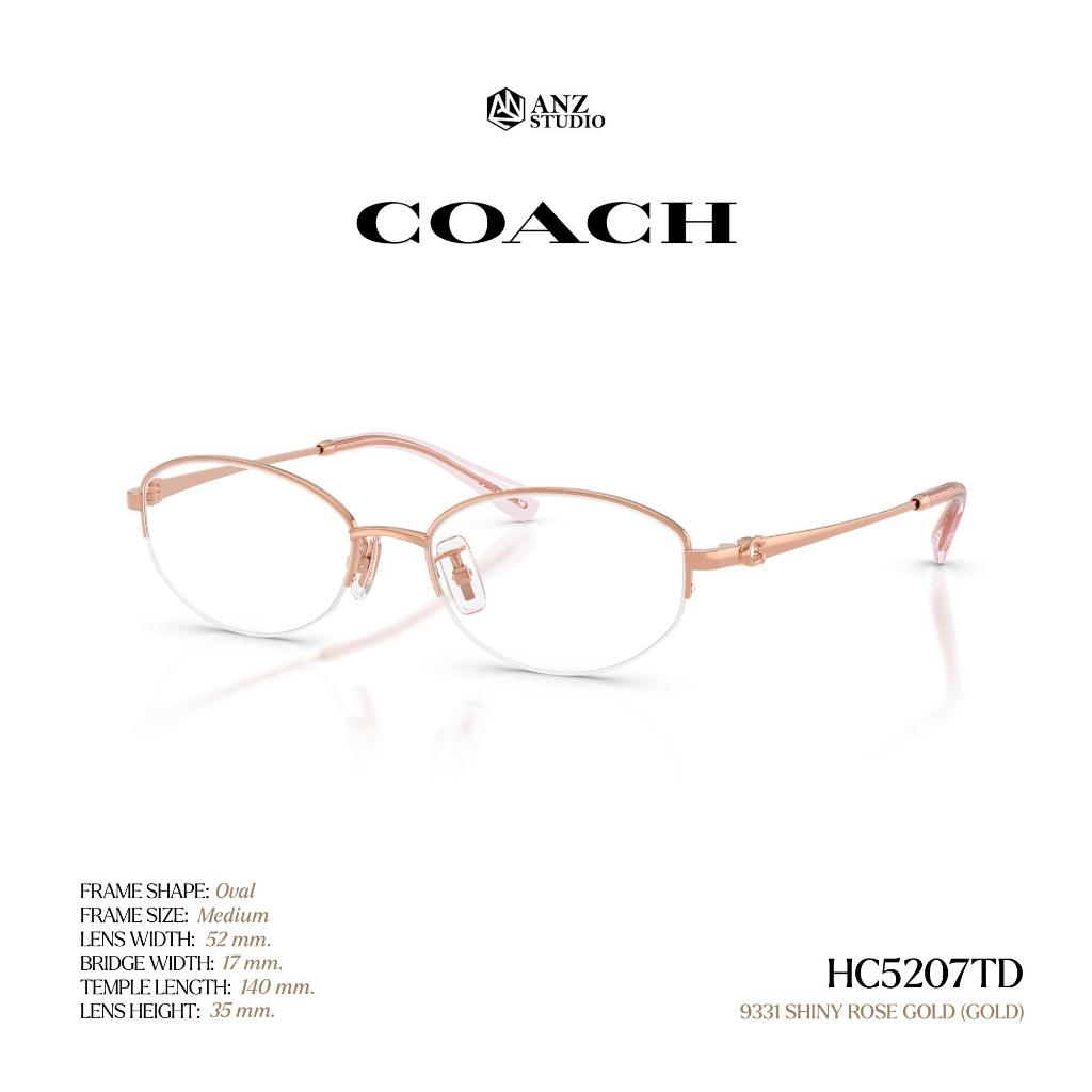 COACH إطار نظارة تيتانيوم بيضاوي HC5207TD — صورة 6
