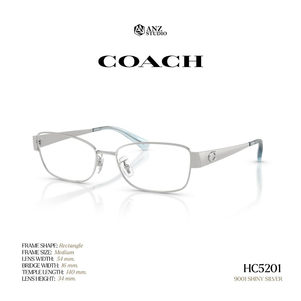 ANZ STUDIO إطار نظارة COACH ‏HC5201 مستطيل معدني — صورة 4