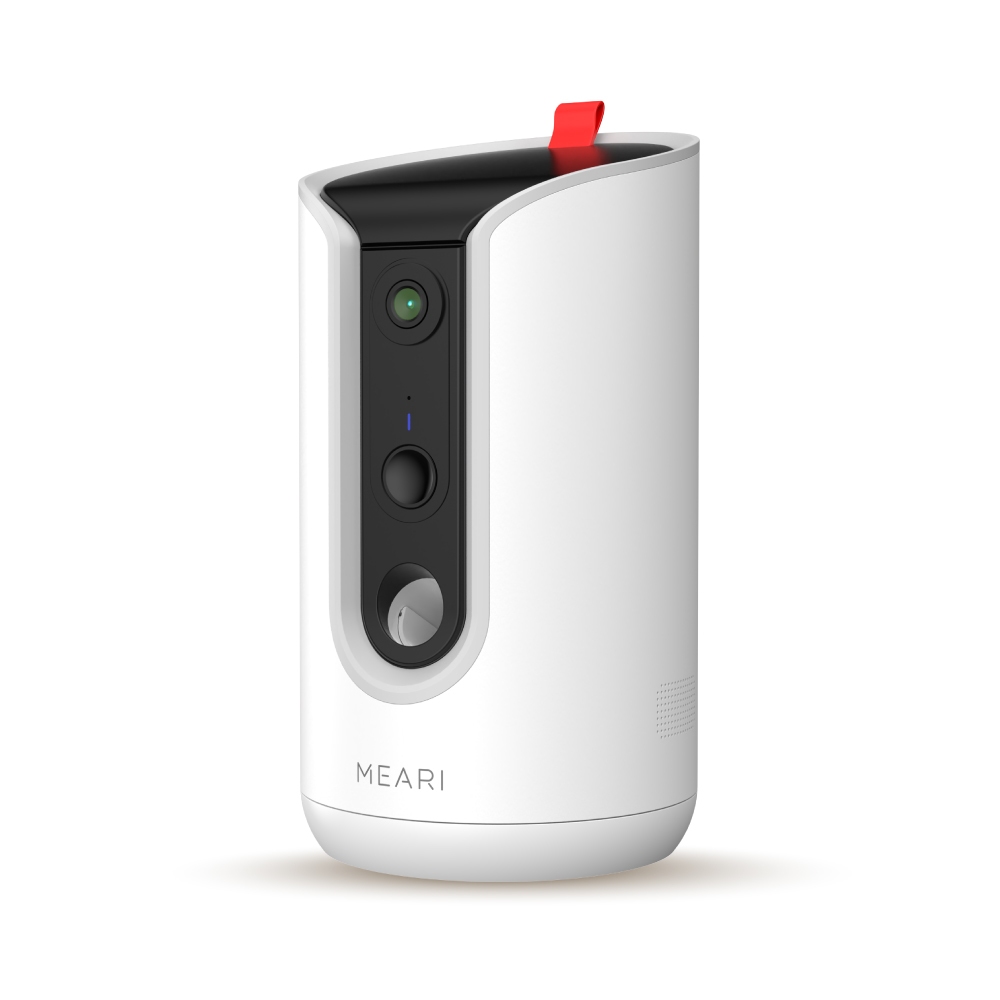 Meari كاميرا حيوانات P1 ‏2K تدور 360° برمي الحلوى