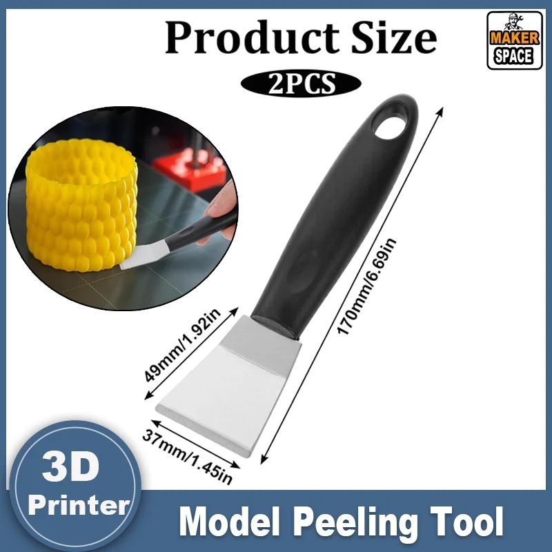 3D Printer Tool 3D Printer Scraper Tool Upgraded Polished Stainless Metal 3D Printer Spatula 3D Prin