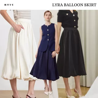 MAVE กระโปรงรุ่น Lyra balloon skirt สี CREAM,BLACK,MIDNIGHT BLUE