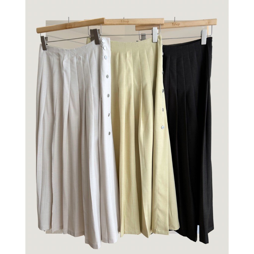 tshop กระโปรง Pleated skirt