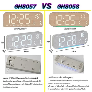 ✔พร้อมส่ง นาฬิกาปลุกตั้งโต๊ะพร้อมนาฬิกาดิจิตอลแบบ USB จอแสดงผลขนาดใหญ่ LED นาฬิกาตั้งโต๊ะอัจฉริยะ มีฟังก์ชันนับถอยหลัง