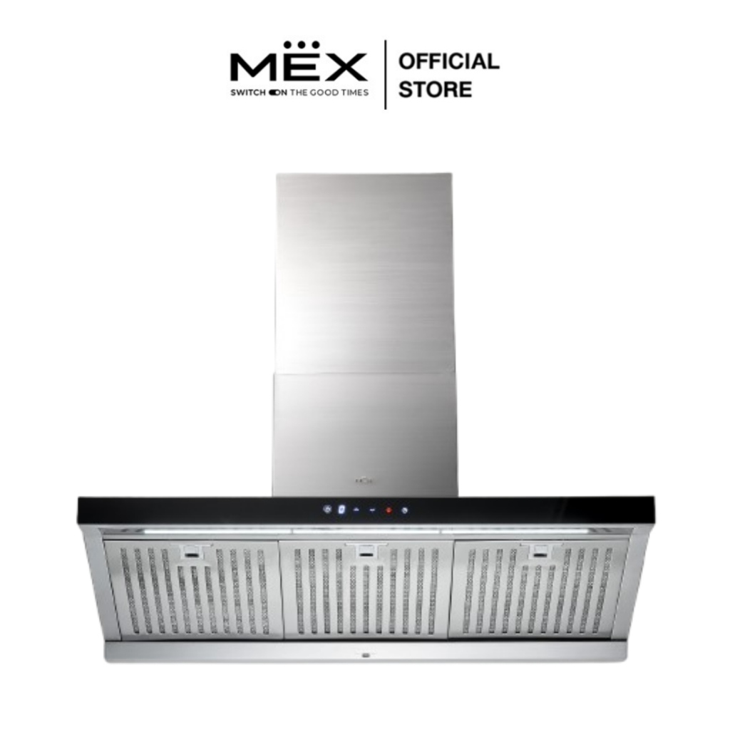 MEX รุ่น K635BFX90 เครื่องดูดควันกระโจมทรงกล่องระบบสัมผัส ขนาด 90 ซม.