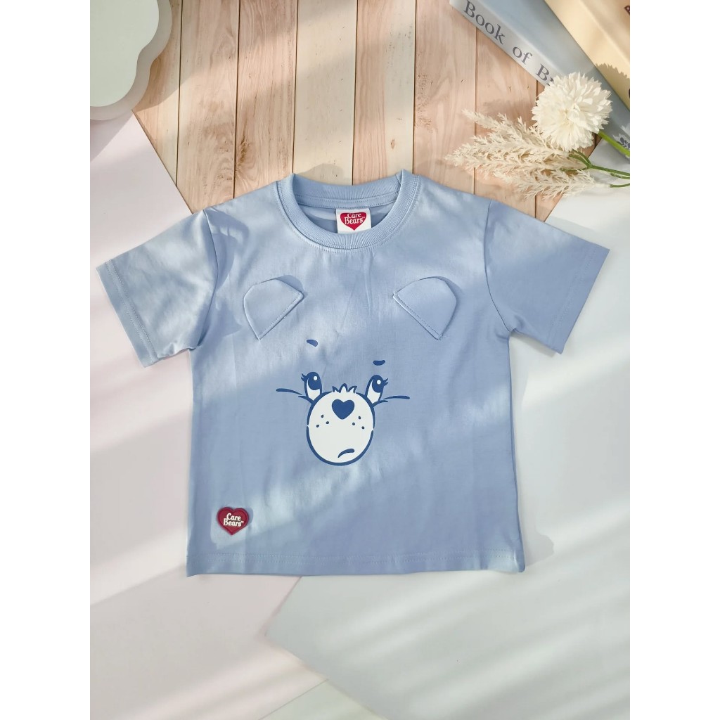 Care Bears 🐻 เสื้อยืดแขนสั้น สีฟ้า