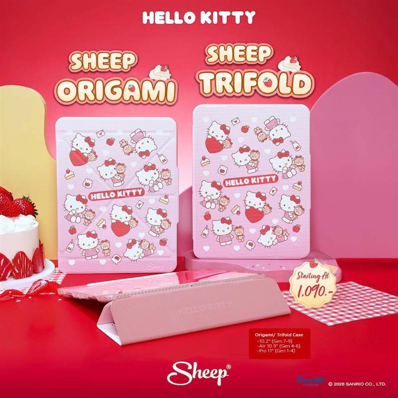 [Origami/Trifold Hello Kitty] Hello Kitty Collection เคสสำหรับไอแพดกันกระแทก Case For iPad ไม่ดันฟิล์มตั้งเเนวตั้งแนวนอน