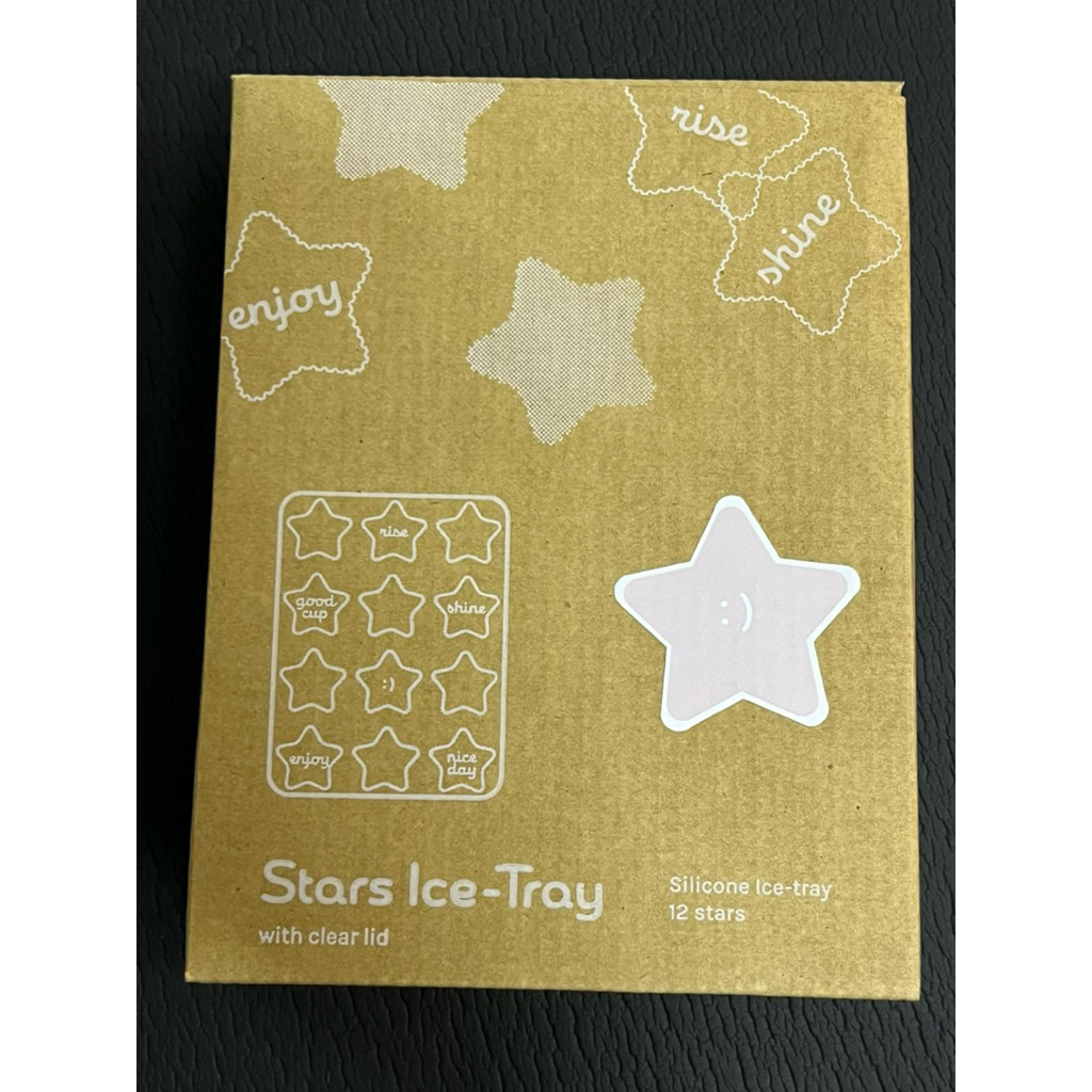 hako Silicone Ice Tray : Star ถาดน้ำแข็งซิลิโคนรูปดาว l แบบมีฝาสีชมพู🩷