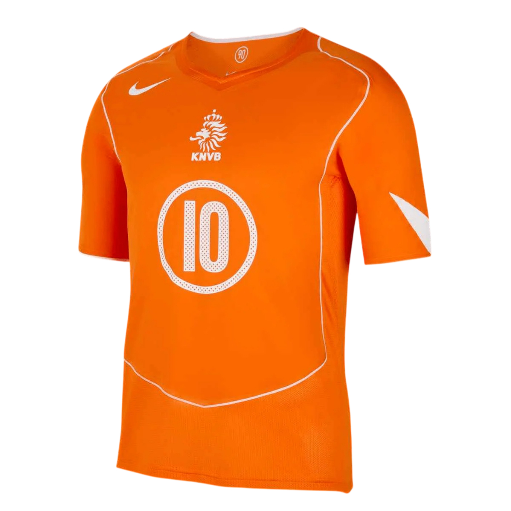 เสื้อแข่งฟุตบอล Replica ผู้ชาย Nike Ruud van Nistelrooy Netherlands 2004 Total 90 Reissue ของแท้ ป้า