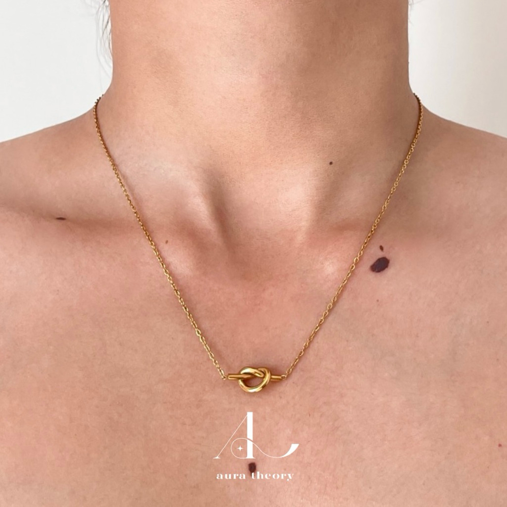 สร้อยสแตนเลส aura theory aura knot necklace