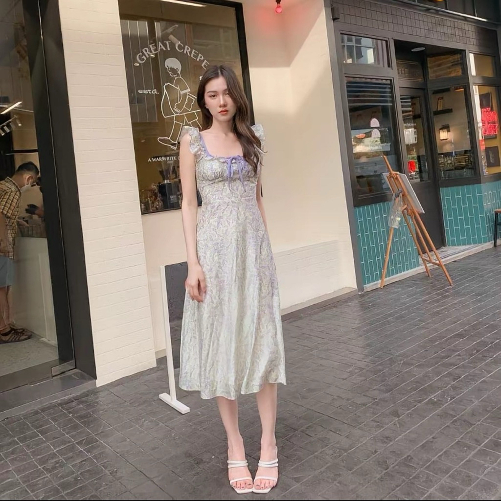 [USED] เดรสยาว Wendy dress | Pjkk.clothes ขนาด M 🪻