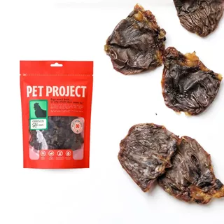 Pet Project หัวใจไก่อบแห้ง Dehydrated Chicken Heart 100% Natural