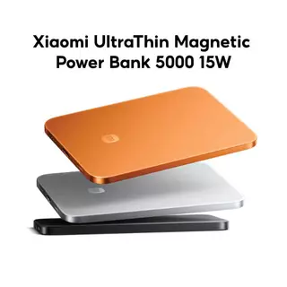 (NEW) Xiaomi UltraThin Magnetic Power Bank 5000 15W แบตสำรองบางเบา 5000 mAh ชาร์จไร้สาย 15W พกง่าย